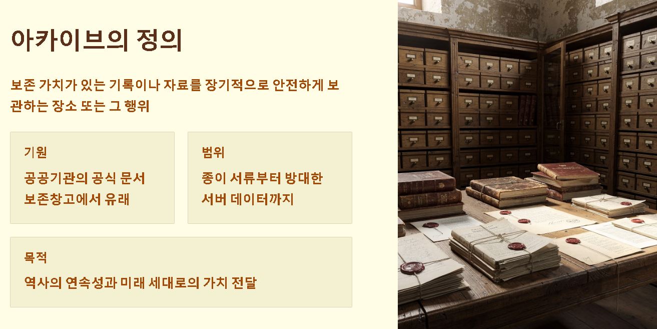 아카이브 뜻