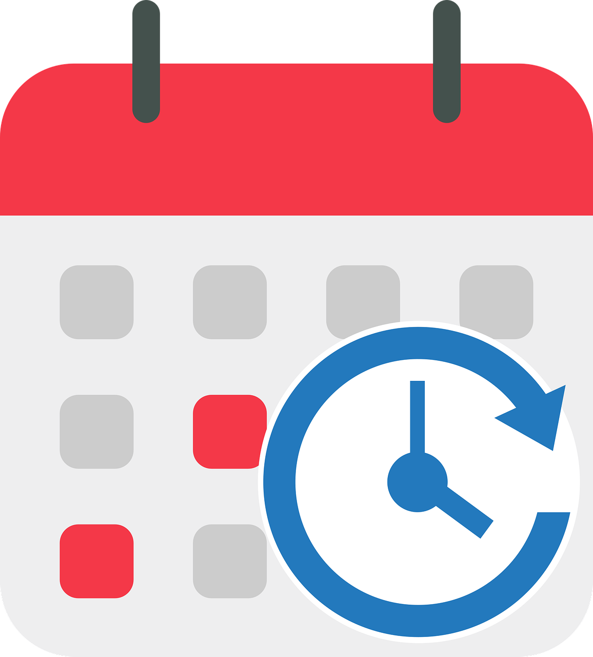 시계와 달력 이미지