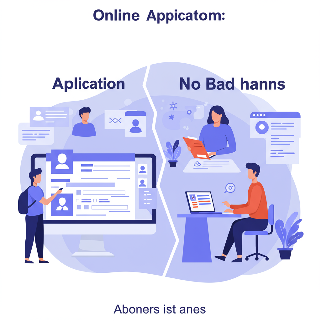 희망리턴패키지 온라인 신청 화면과 방문 상담 창구 모습