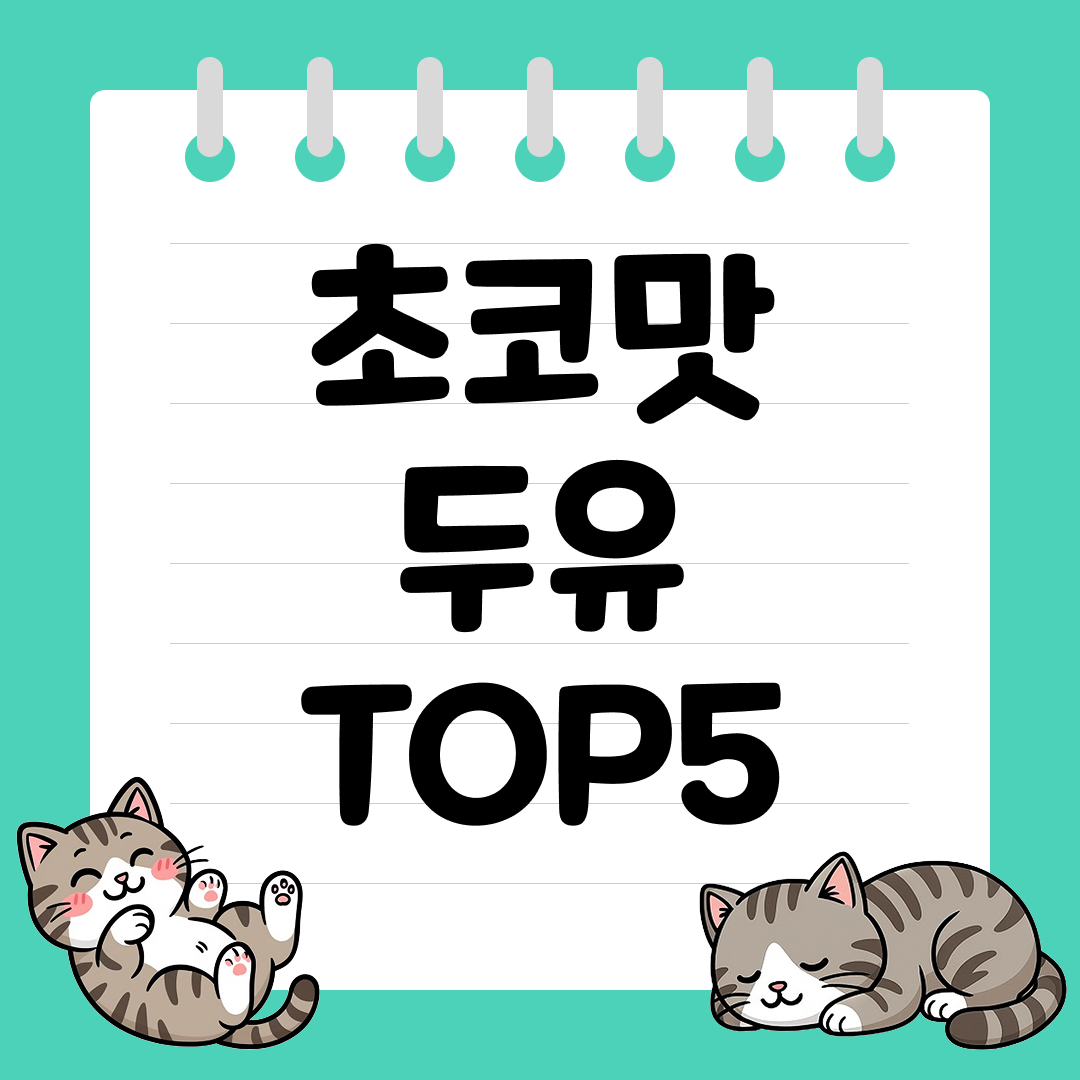 아이 간식부터 아침 대용까지, 초코맛 두유 추천 순위 TOP5