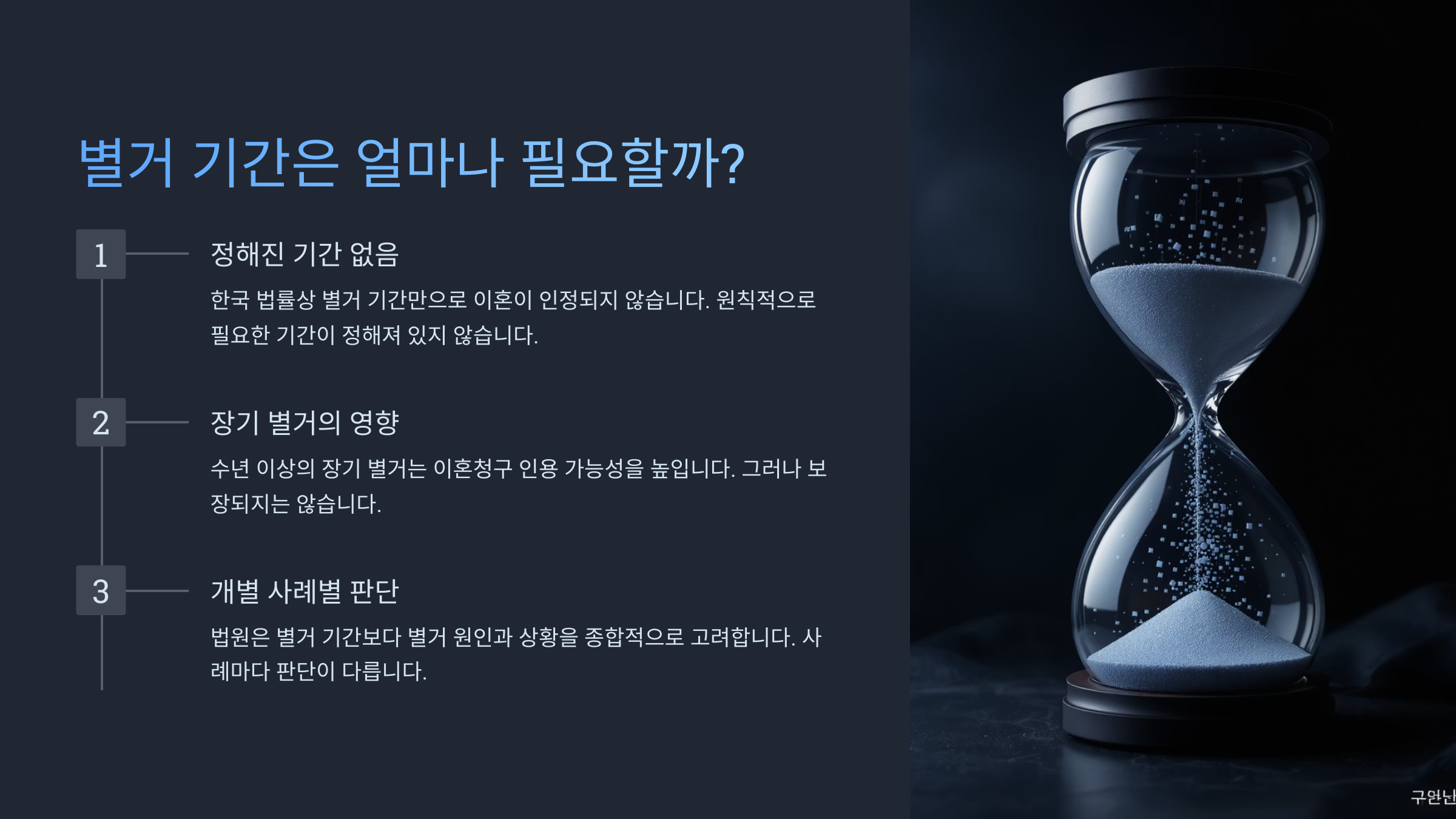 별거 기간은 얼마나 필요할까?