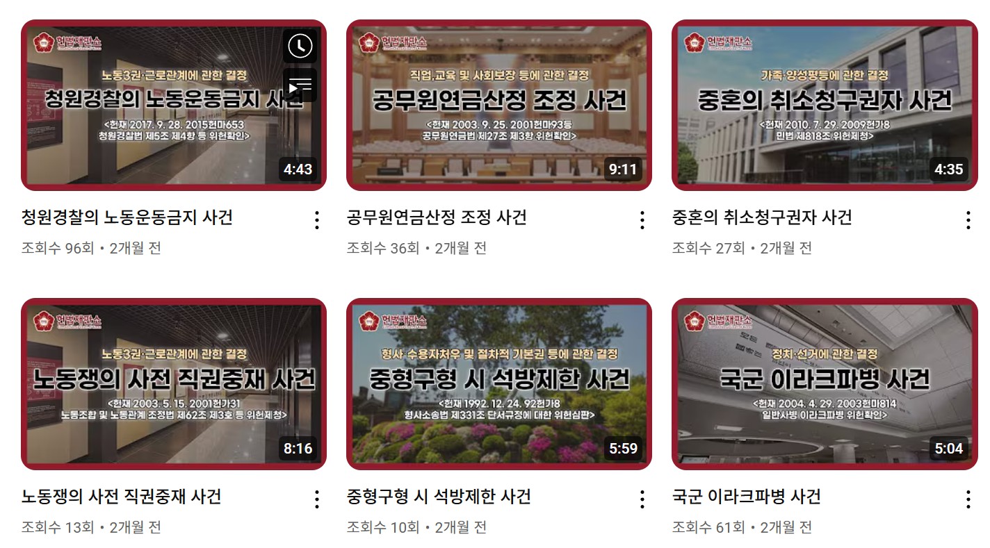 헌법재판소의 역할