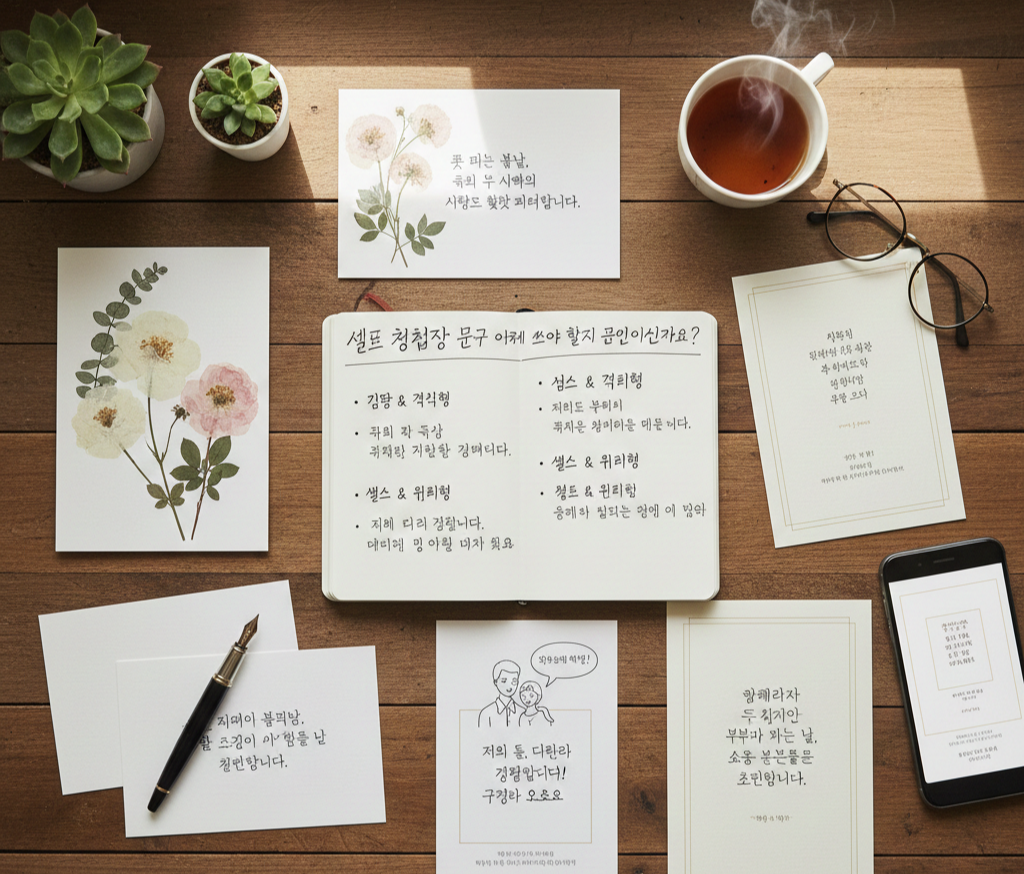 셀프 청첩장 문구