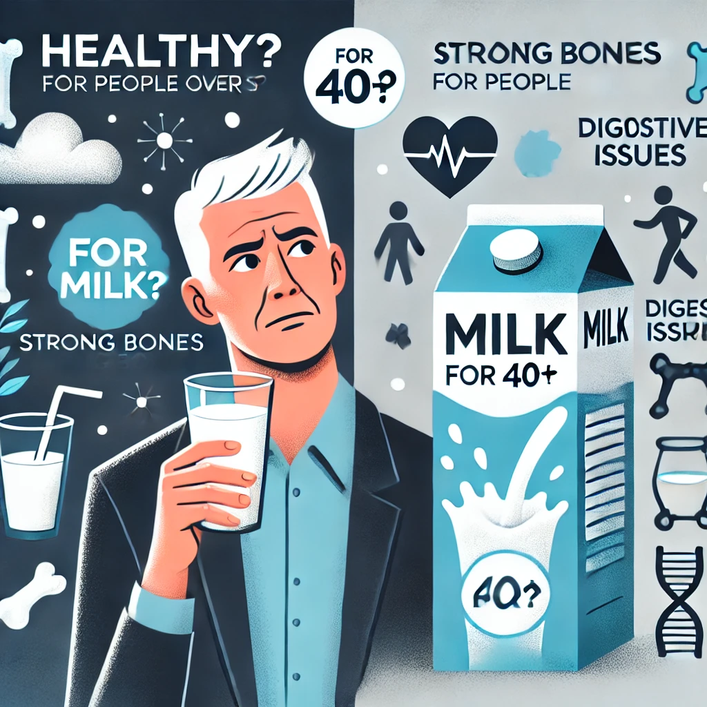 우유는 건강식일까? 40대 이후에 마셔도 괜찮을까에 대한 표현 이미지