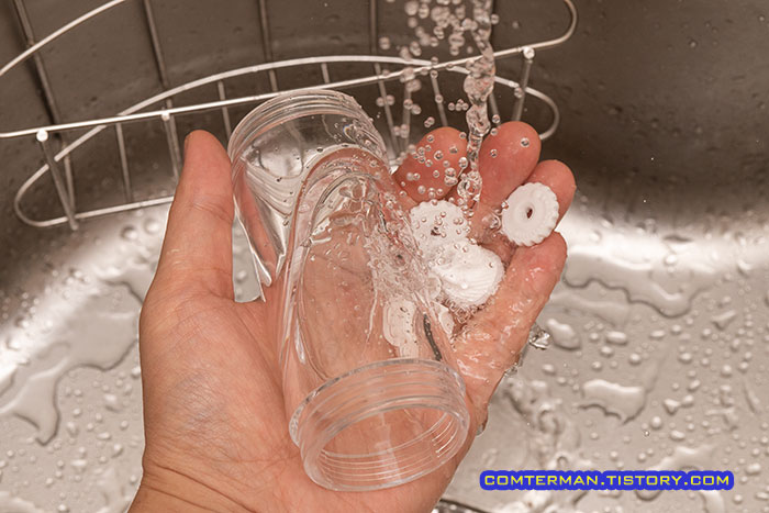 코맘스 2in1 수동 그라인더 사용전 세척