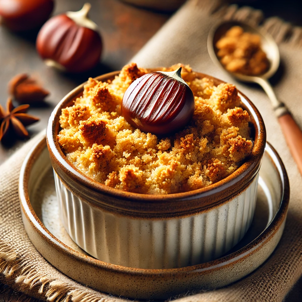 밤 디저트 크럼블 관련 사진