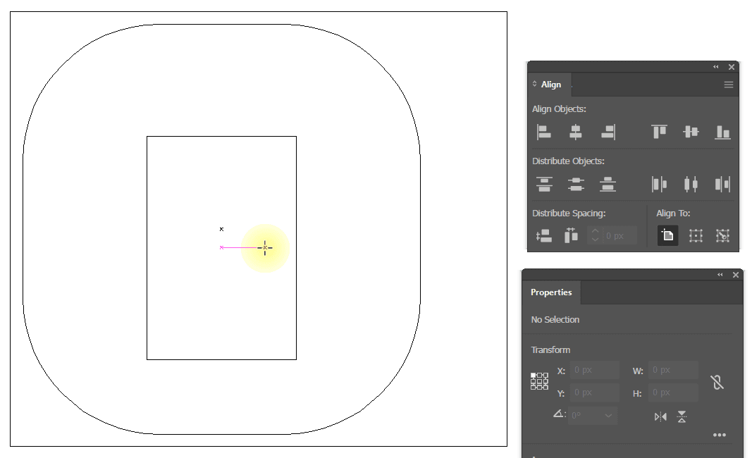 아이폰 말풍선 기준점 찾기