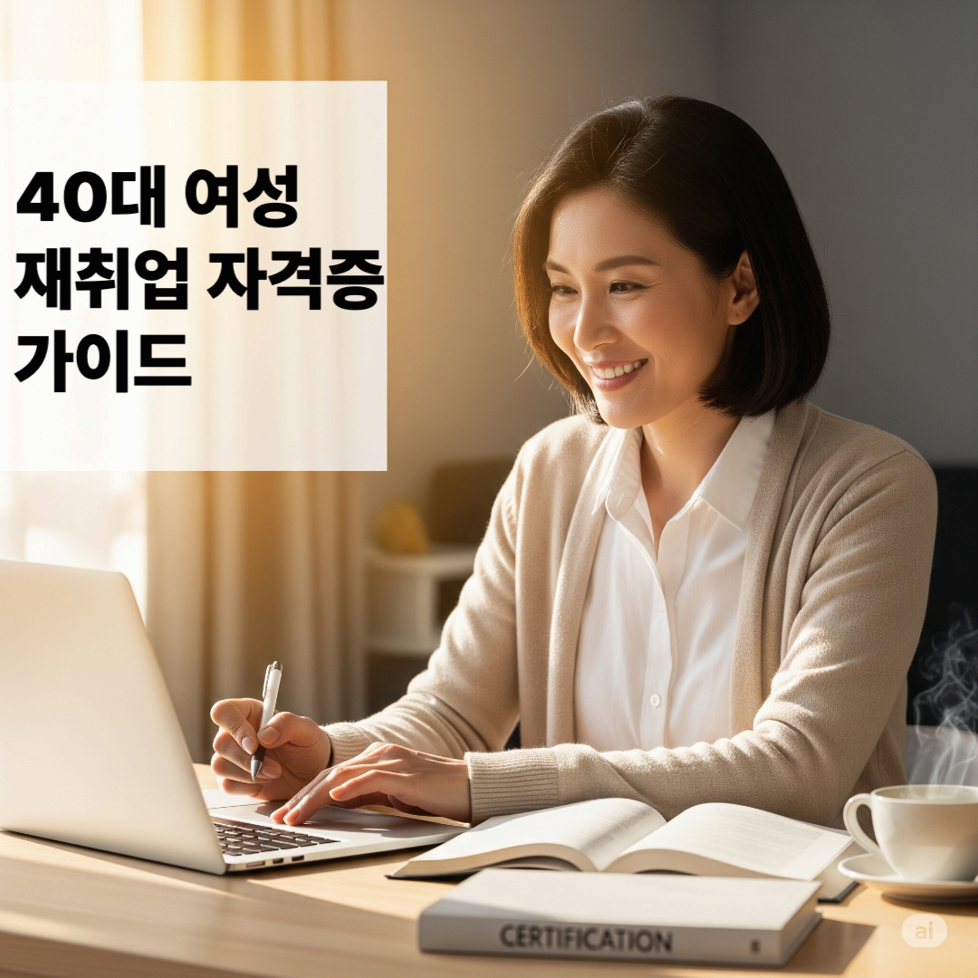“실전 취업에 강한 자격증부터 소득까지 한 번에 정리하는 40대 맞춤 자격증 전략”