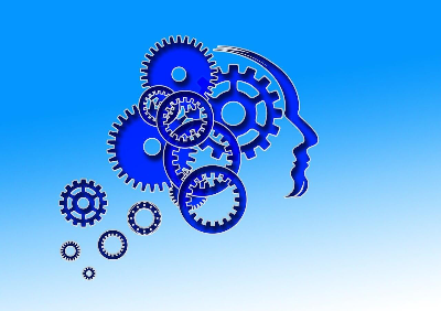 기어로 뇌를 형상화 한 모습