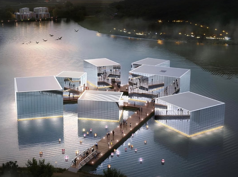 김환기 플로팅 뮤지엄 조감도 이미지