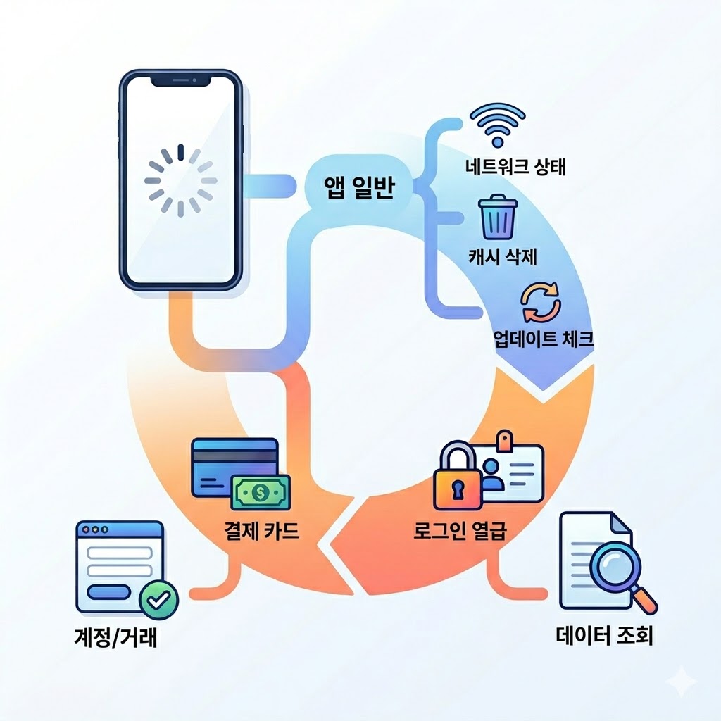 앱 오류 유형 확인