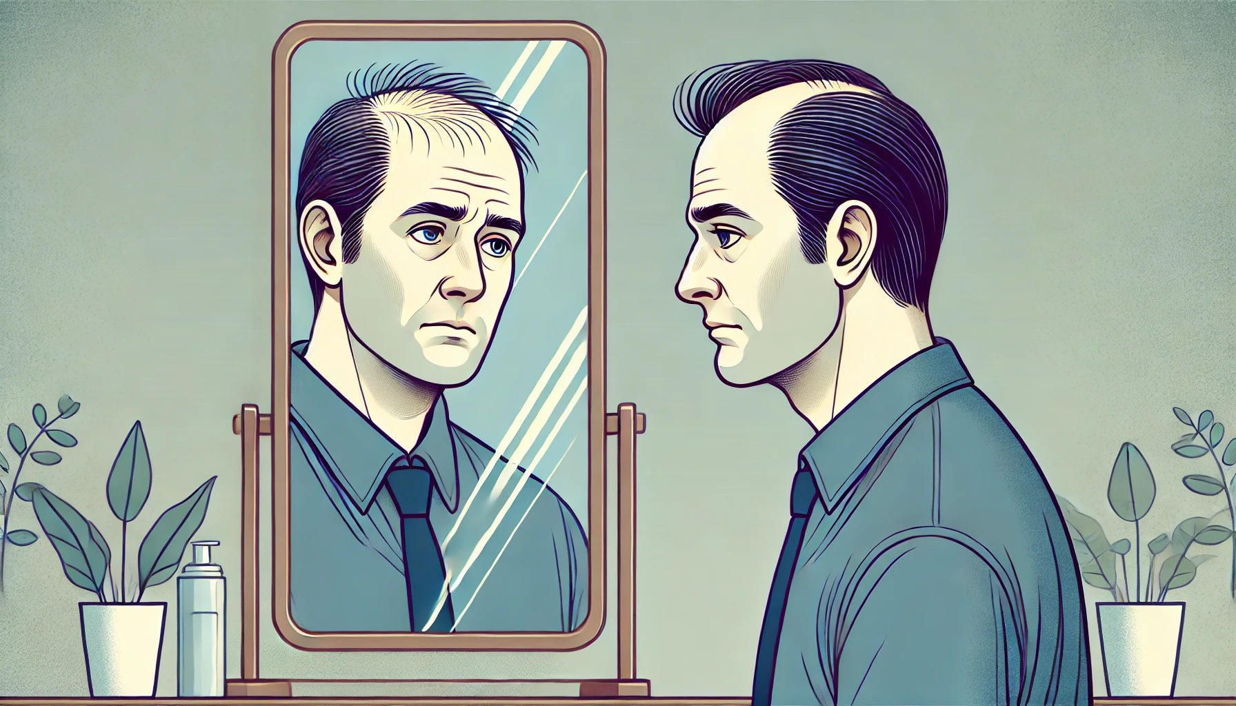 탈모 관련 그림