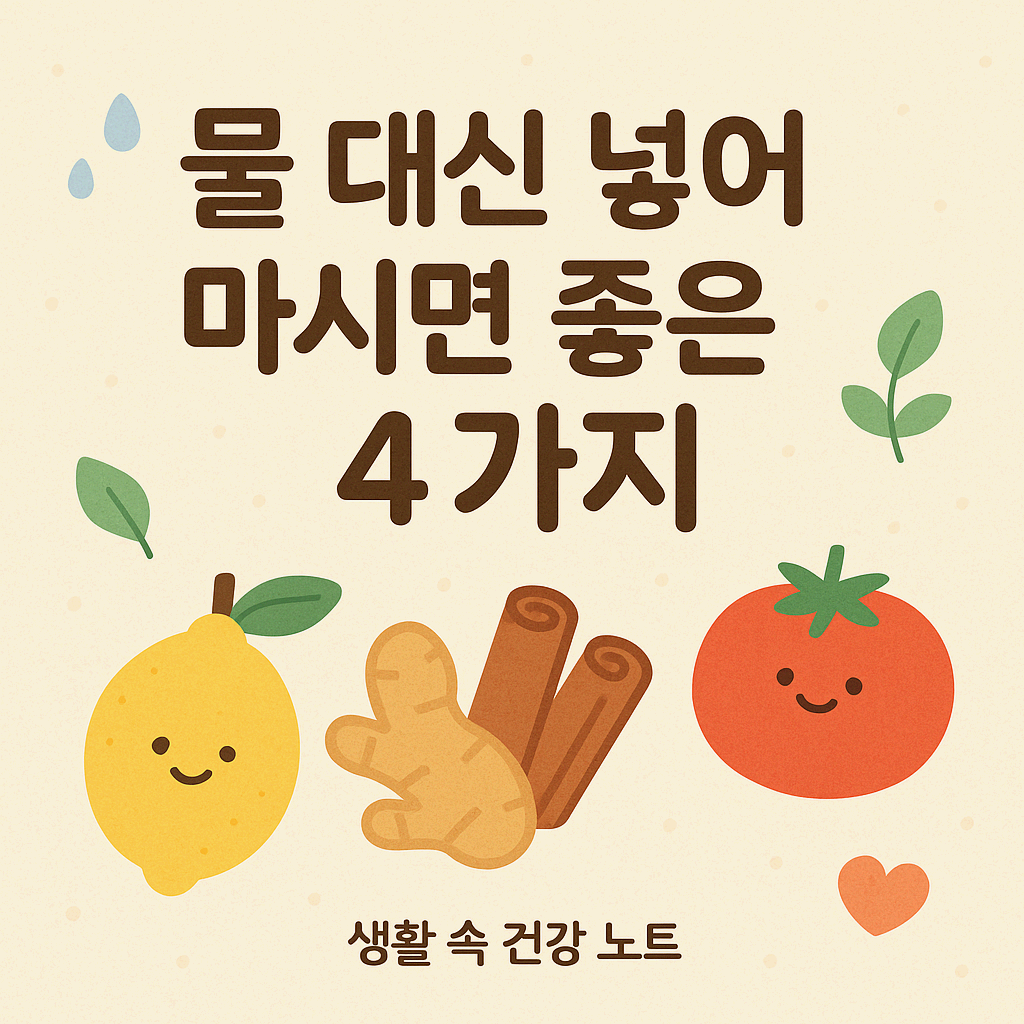 물 대신 넣어 마시면