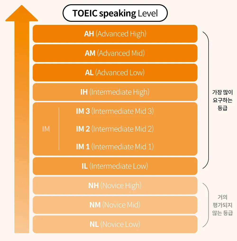 토익스피킹 레벨 시험일정 점수 등급_4