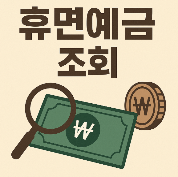 휴면예금 조회 지급 신청하기