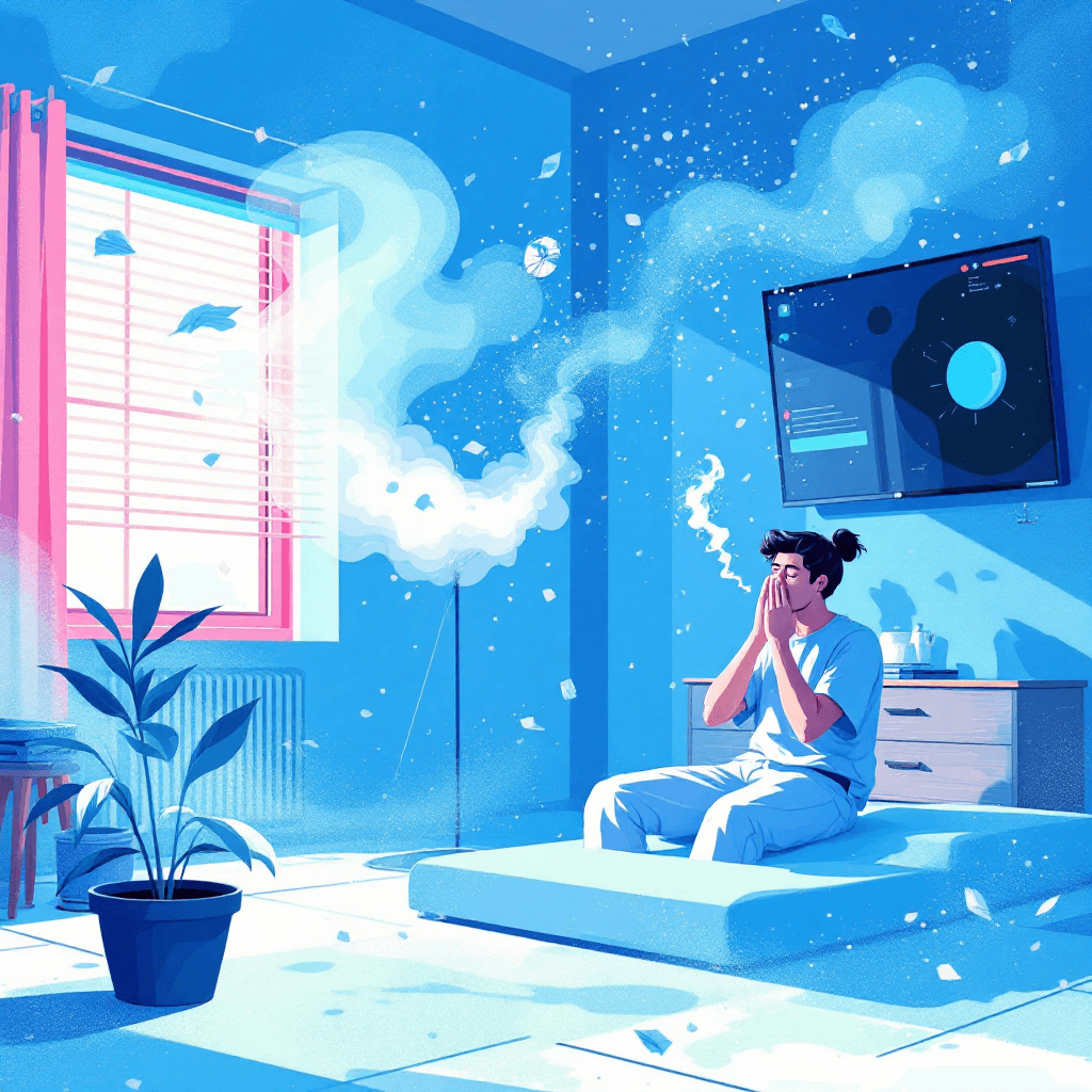 잠잘때 잔기침 마른기침