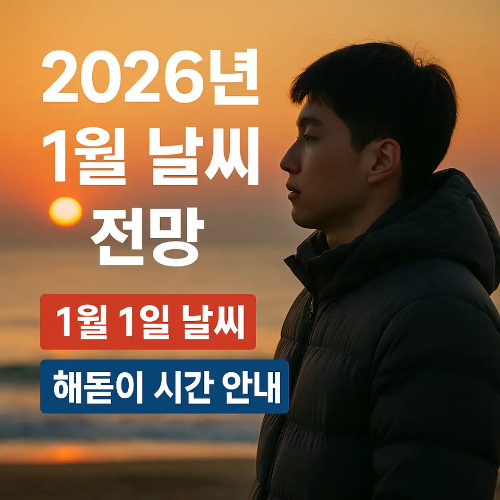 썸네일-2026년 1월 날씨 전망