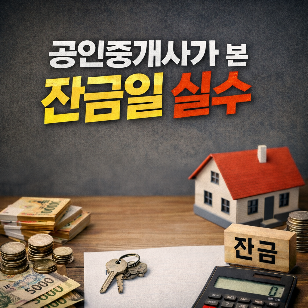 공인중개사가 본 잔금일 실수