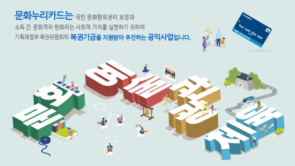 문화누리카드 홍보사진