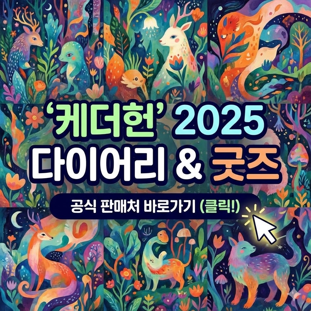 '케더헌' 2025 다이어리 &amp; 굿즈 공식 판매처 바로가기