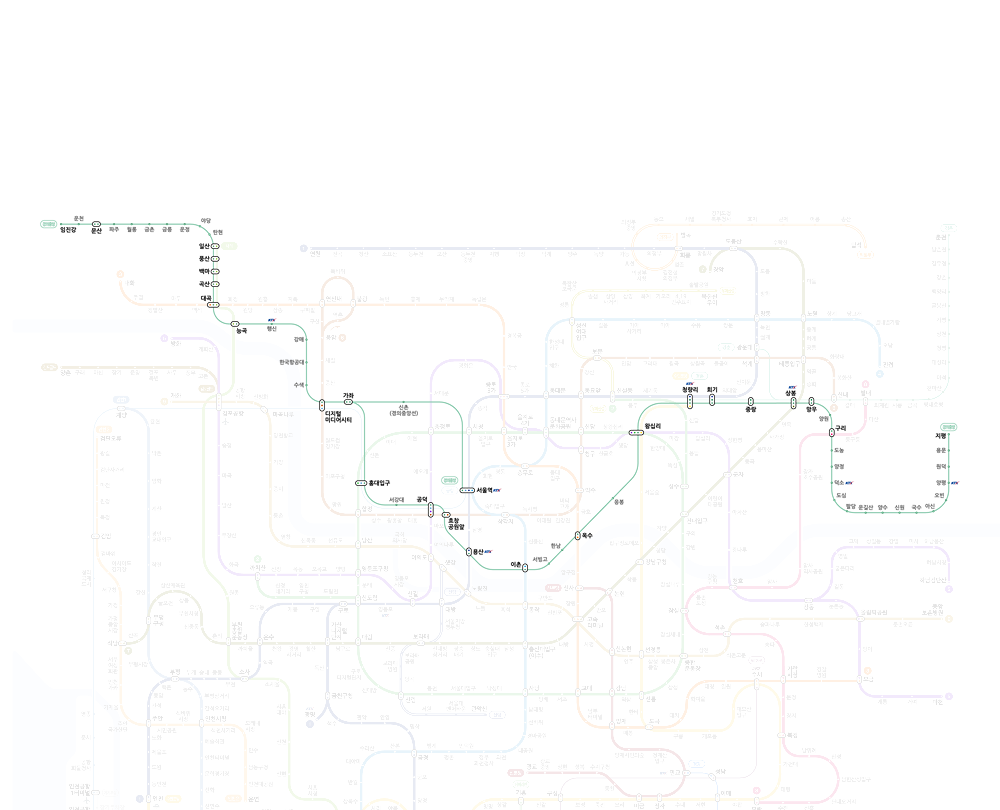 서울지하철노선도 크게보기 어플 다운로드