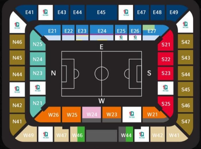 A매치-엘살바도르-대전올림픽경기장-좌석배치도