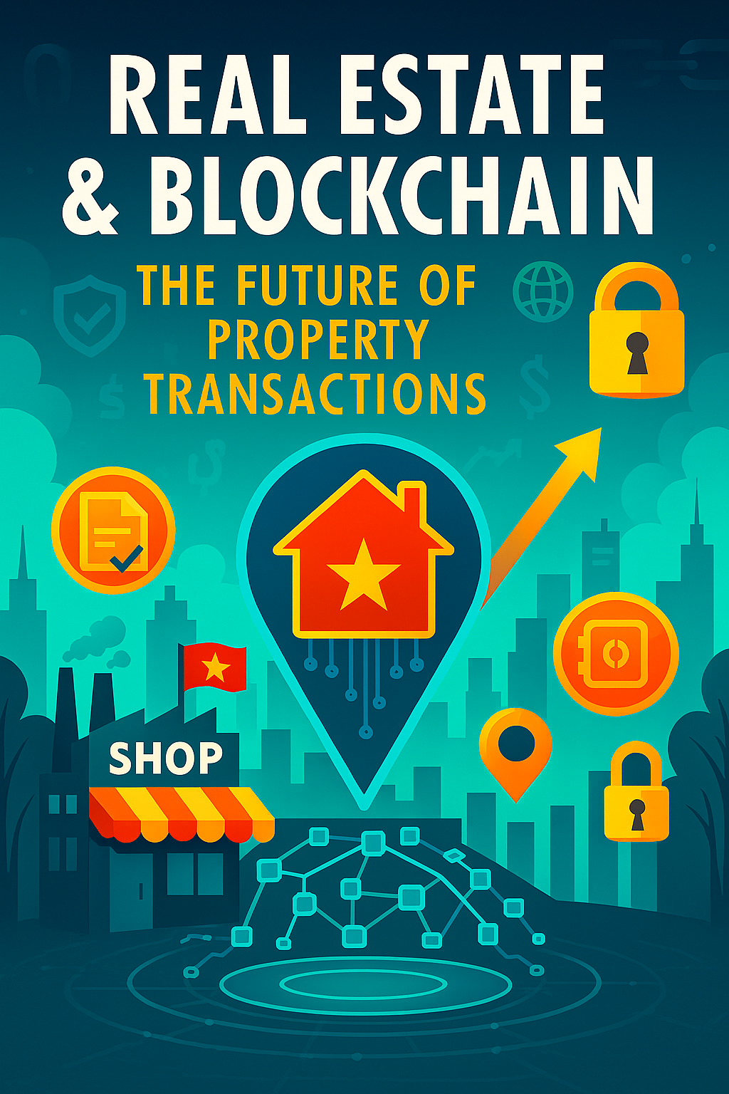 부동산과 블록체인의 결합 (스마트계약, 토큰화, 안전거래)