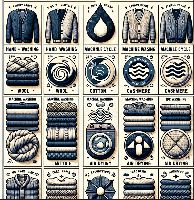 다양한 재질 가디건 세탁