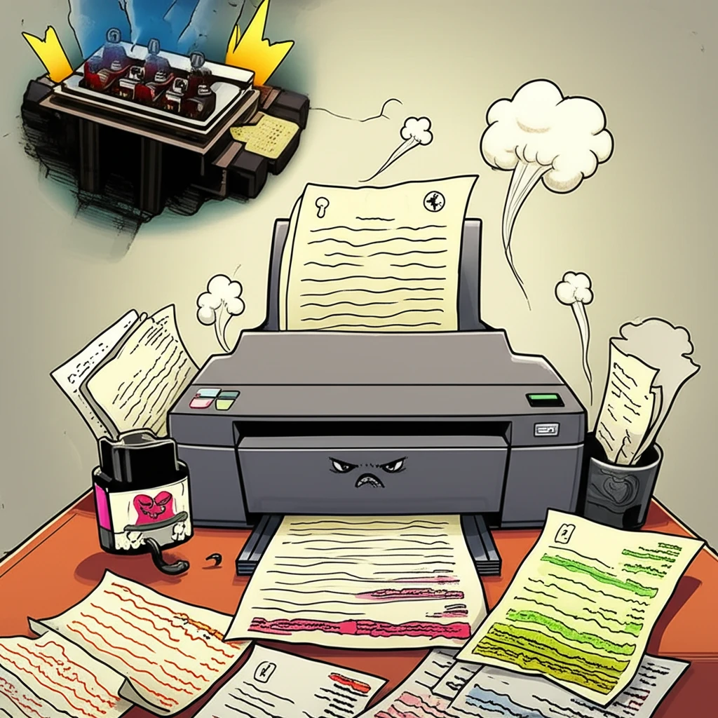 프린터 잉크 경고! 무시 vs 대처,