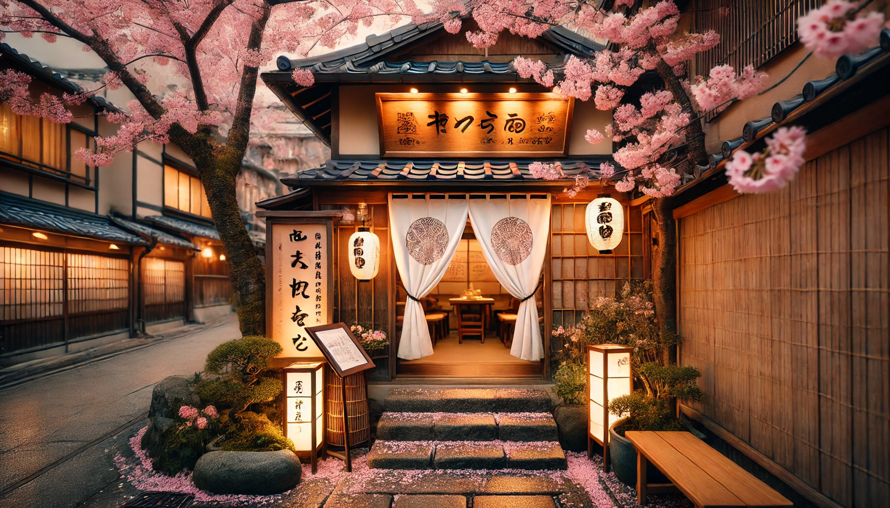 벚꽃길과 맛집을 함께 즐기는 분위기