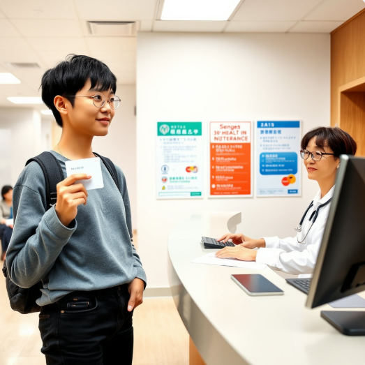 일본 유학생 의료·보험 관련 사진