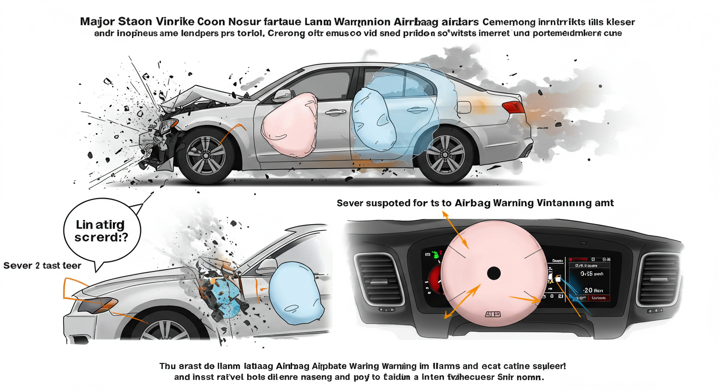 에어백 경고등이 켜지는 주요 상황#1