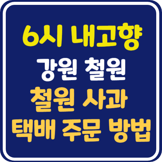 6시 내고향 강원 철원 철원 사과 택배 주문 방법