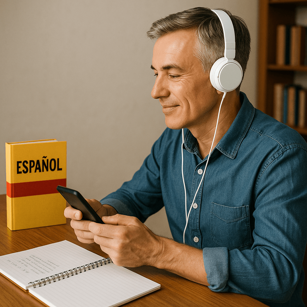 중년에 스페인어 습관 만들기: 하루 15분 루틴