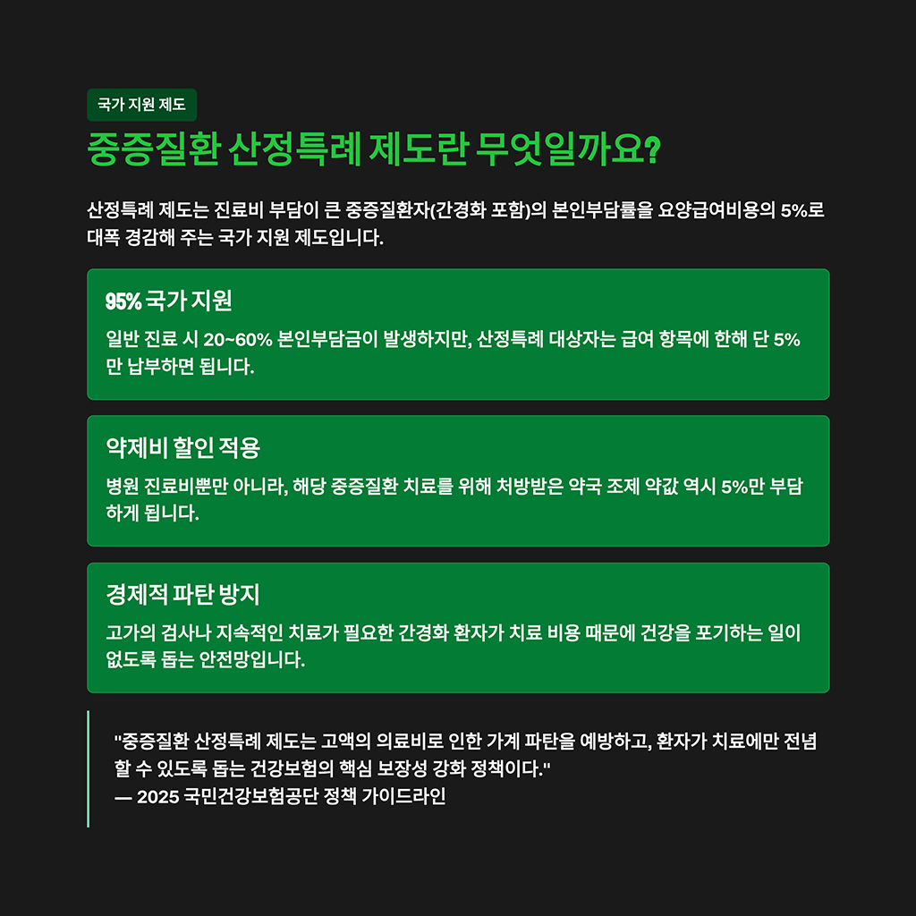 중증질환 산정특례 제도란 무엇일까요?