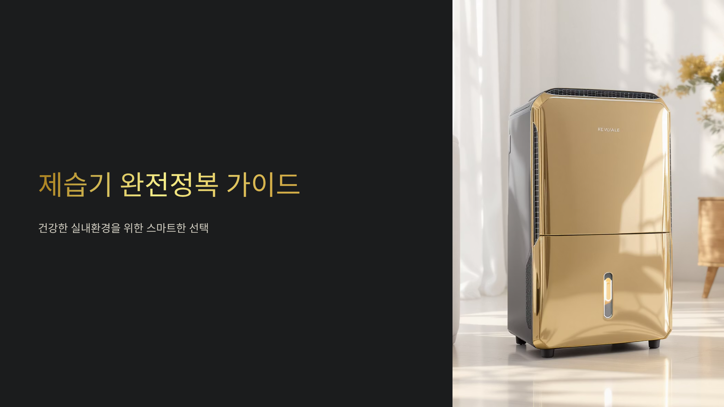 제습기 선택과 관리 완벽 정리