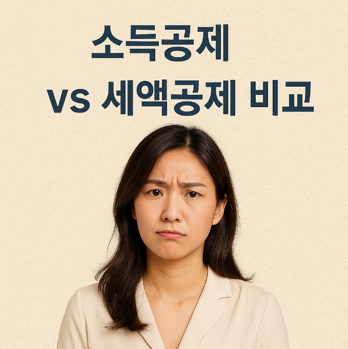 소득공제 세액공제 비교