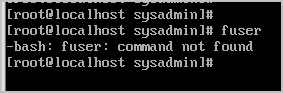 fuser command not found