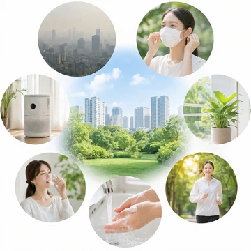 미세먼지 기준과 실내외 관리 방법 설명6