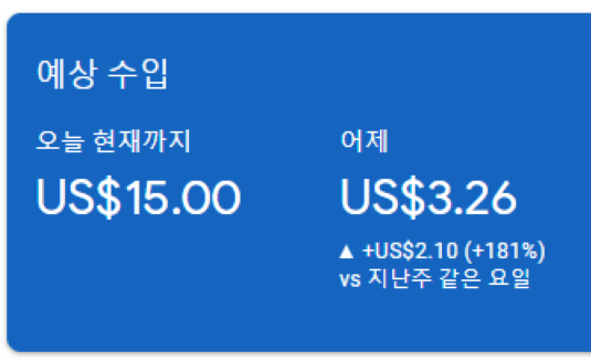 애드센스 예상수입