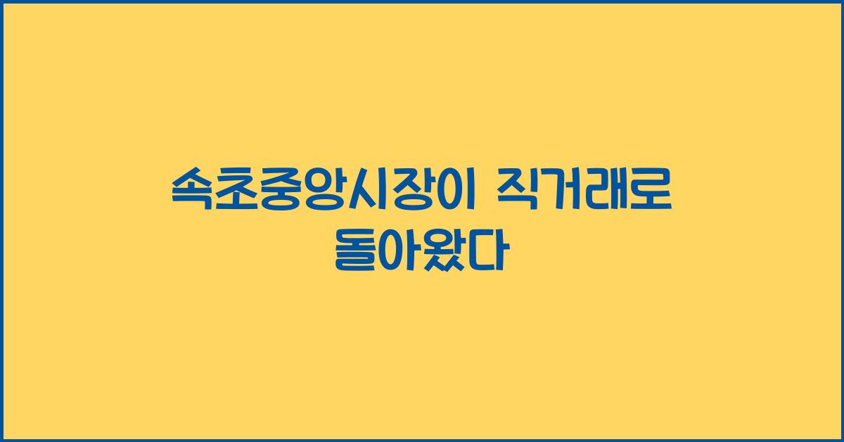 속초중앙시장