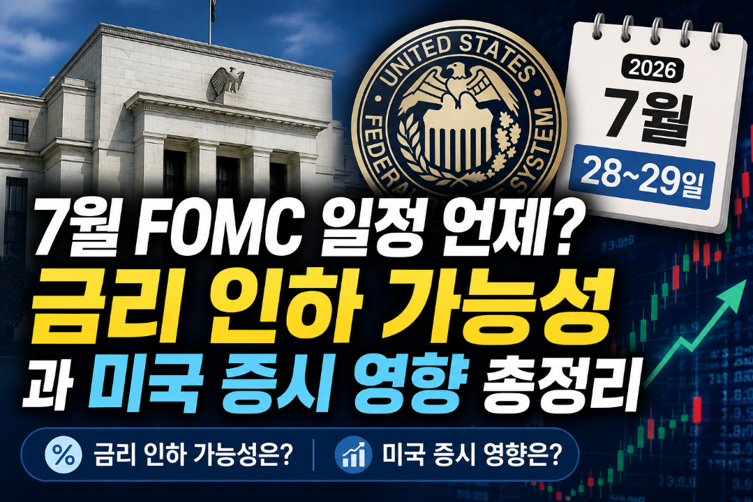 7월 FOMC 일정 언제? 금리 인하 가능성과 미국 증시 영향 총정리