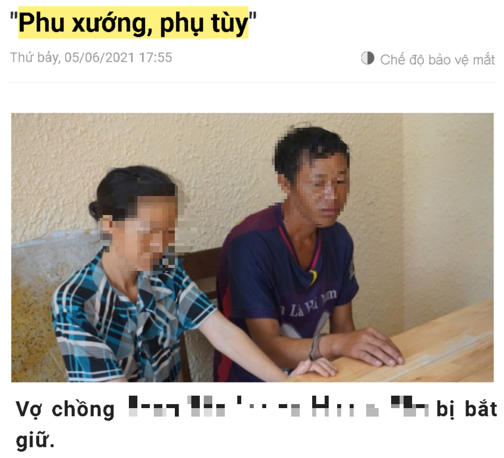 &quot;푸 쓰엉 푸 뛰&quot;을 인용한 기사 캡처