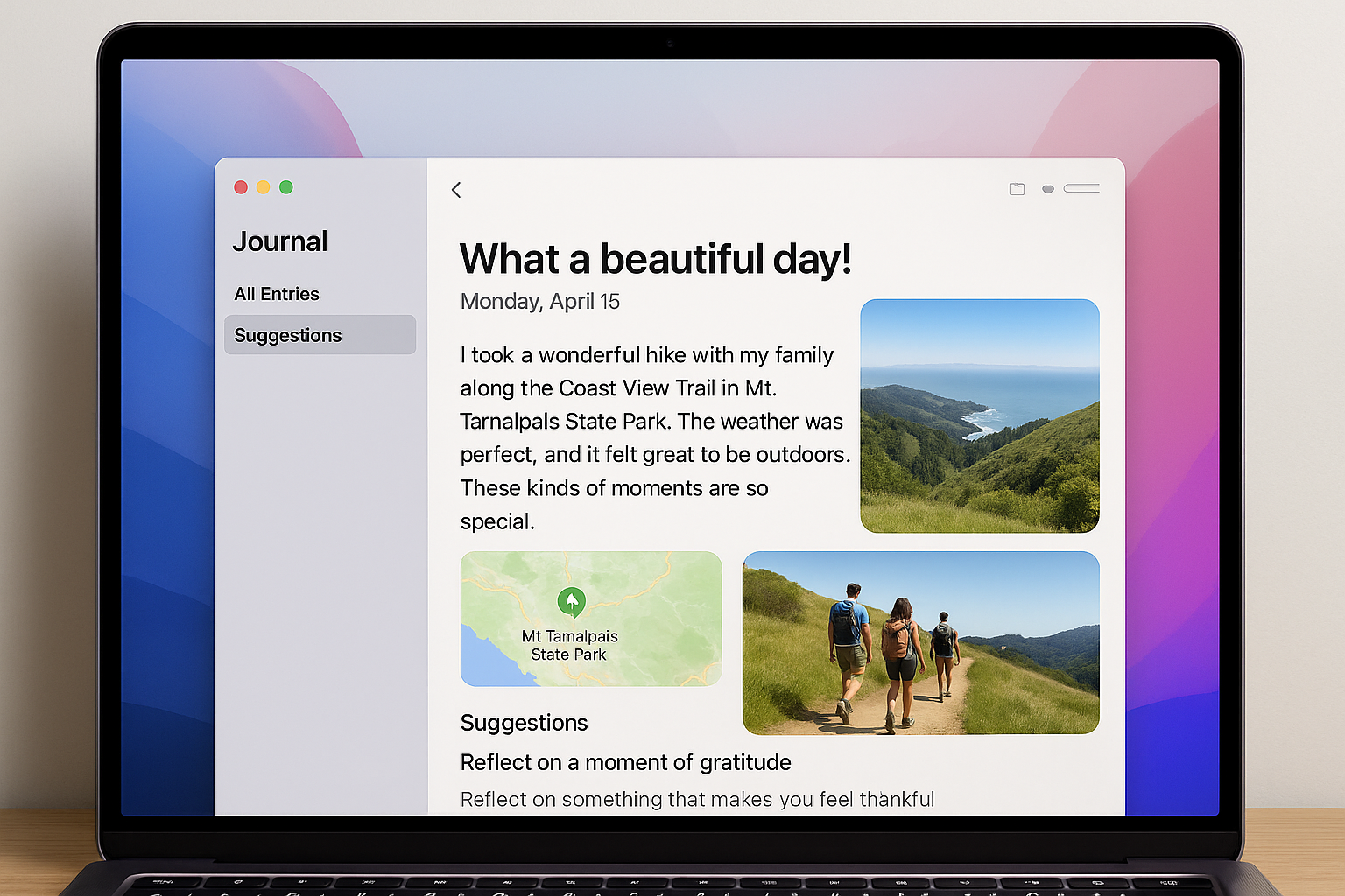 MacOS26 저널앱 (AI 생성이미지)