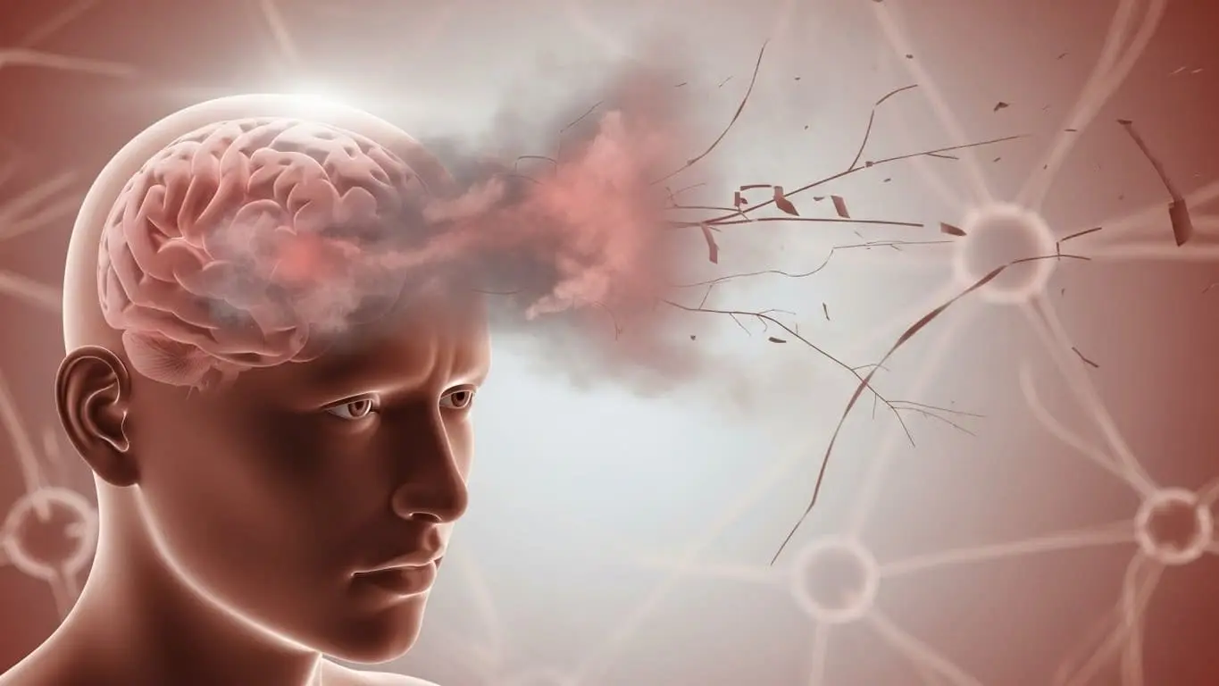 뇌 안에 뿌연 안개가 낀 듯 집중력 저하와 인지 기능 감소를 나타내는 '브레인 포그' 이미지