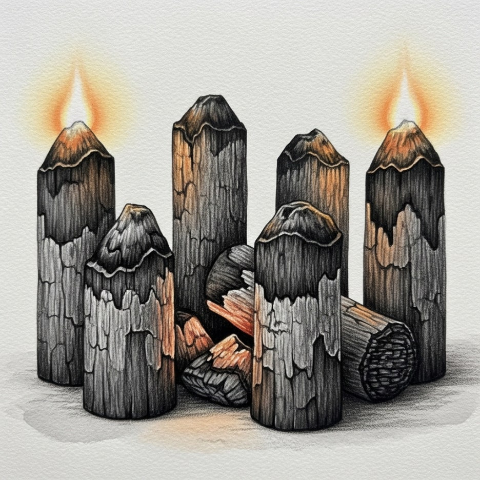 한지에 정성스럽게 싸인 전통 낙화봉의 상세 모습