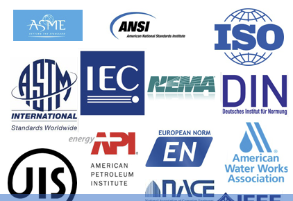 플랜트, EPC 산업 규격 ASME / ASTM / ANSI / API / AWS 차이점