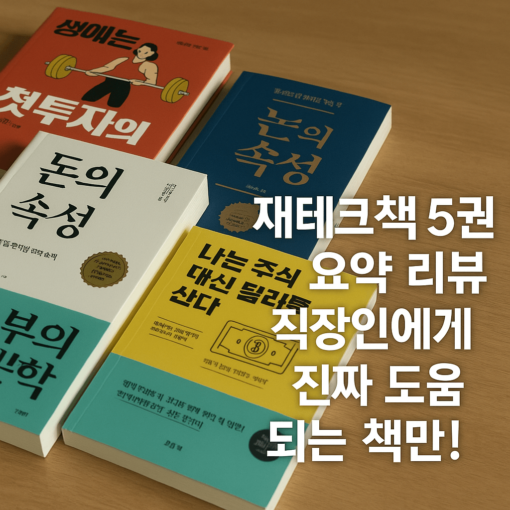 직장인을 위한 재테크 책 추천 TOP 5