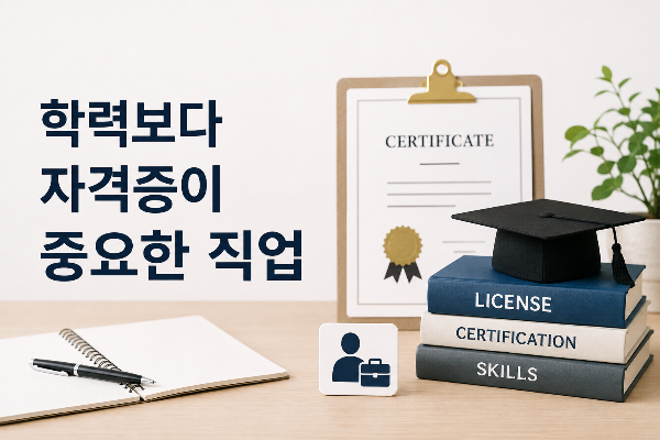 학력보다 자격증이 중요한 직업, 취업과 재취업에 유리한 자격증
