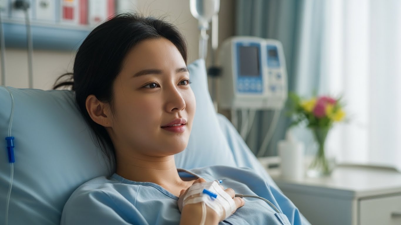 가운데 배가 아픔